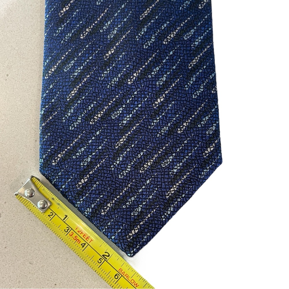 Missoni Silk Blue Neck Tie - Made in Italy - Picture 7 of 9